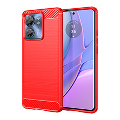 Funda Silicona Carcasa Goma Line MF1 para Motorola Moto Edge (2023) 5G Rojo