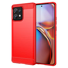 Funda Silicona Carcasa Goma Line MF1 para Motorola Moto Edge 40 Pro 5G Rojo