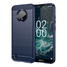 Funda Silicona Carcasa Goma Line MF1 para Nokia C200 Azul