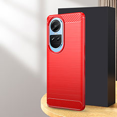 Funda Silicona Carcasa Goma Line MF1 para Oppo Reno10 Pro 5G Rojo