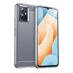 Funda Silicona Carcasa Goma Line MF1 para Vivo T1 5G India Gris