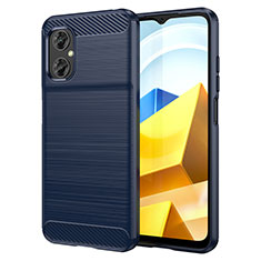 Funda Silicona Carcasa Goma Line MF1 para Xiaomi Redmi 11 Prime 4G Azul