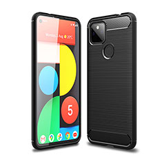 Funda Silicona Carcasa Goma Line para Google Pixel 5a 5G Negro