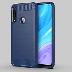 Funda Silicona Carcasa Goma Line para Huawei Enjoy 10 Plus Azul