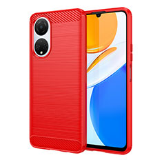 Funda Silicona Carcasa Goma Line para Huawei Honor X7 Rojo