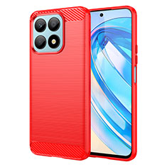 Funda Silicona Carcasa Goma Line para Huawei Honor X8a 4G Rojo