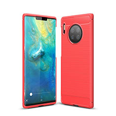 Funda Silicona Carcasa Goma Line para Huawei Mate 30E Pro 5G Rojo