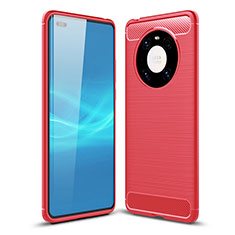 Funda Silicona Carcasa Goma Line para Huawei Mate 40 Pro Rojo