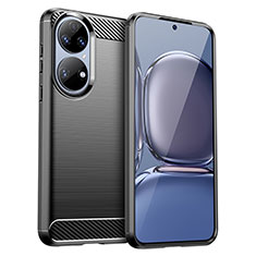 Funda Silicona Carcasa Goma Line para Huawei P50 Pro Negro