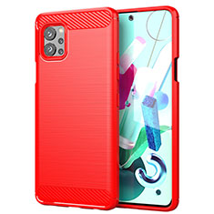 Funda Silicona Carcasa Goma Line para LG Q92 5G Rojo