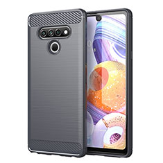 Funda Silicona Carcasa Goma Line para LG Stylo 6 Gris