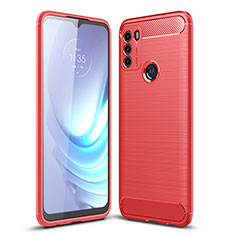 Funda Silicona Carcasa Goma Line para Motorola Moto G50 Rojo