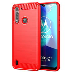 Funda Silicona Carcasa Goma Line para Motorola Moto G8 Power Lite Rojo