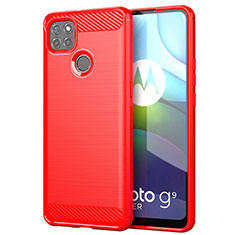 Funda Silicona Carcasa Goma Line para Motorola Moto G9 Power Rojo