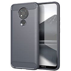 Funda Silicona Carcasa Goma Line para Nokia 3.4 Gris