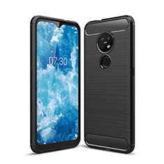 Funda Silicona Carcasa Goma Line para Nokia 6.2 Negro