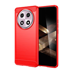 Funda Silicona Carcasa Goma Line para Oppo A2 Pro 5G Rojo