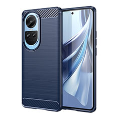 Funda Silicona Carcasa Goma Line para Oppo Reno10 Pro 5G Azul