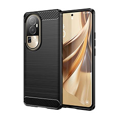 Funda Silicona Carcasa Goma Line para Oppo Reno10 Pro+ Plus 5G Negro