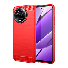 Funda Silicona Carcasa Goma Line para Realme 11X 5G Rojo