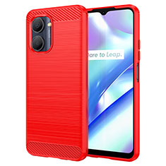 Funda Silicona Carcasa Goma Line para Realme C33 (2023) Rojo