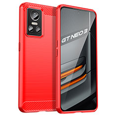 Funda Silicona Carcasa Goma Line para Realme GT Neo3 5G Rojo