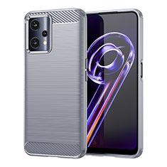 Funda Silicona Carcasa Goma Line para Realme V25 5G Gris