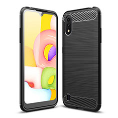 Funda Silicona Carcasa Goma Line para Samsung Galaxy A01 SM-A015 Negro