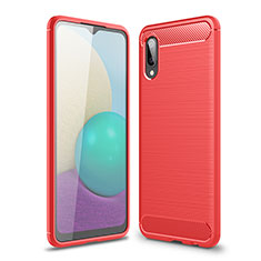 Funda Silicona Carcasa Goma Line para Samsung Galaxy A02 Rojo