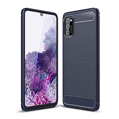 Funda Silicona Carcasa Goma Line para Samsung Galaxy A02s Azul