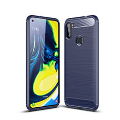 Funda Silicona Carcasa Goma Line para Samsung Galaxy A11 Azul