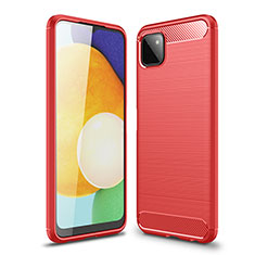 Funda Silicona Carcasa Goma Line para Samsung Galaxy A22s 5G Rojo