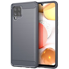 Funda Silicona Carcasa Goma Line para Samsung Galaxy A42 5G Gris