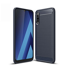 Funda Silicona Carcasa Goma Line para Samsung Galaxy A50S Azul
