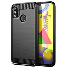 Funda Silicona Carcasa Goma Line para Samsung Galaxy M21s Negro