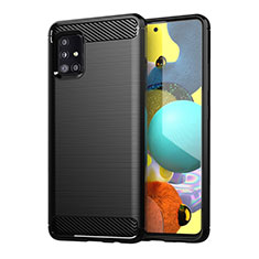 Funda Silicona Carcasa Goma Line para Samsung Galaxy M40S Negro