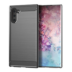 Funda Silicona Carcasa Goma Line para Samsung Galaxy Note 10 Gris