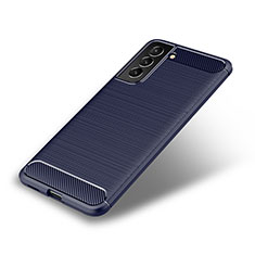 Funda Silicona Carcasa Goma Line para Samsung Galaxy S21 Plus 5G Azul