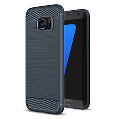 Funda Silicona Carcasa Goma Line para Samsung Galaxy S7 Edge G935F Azul