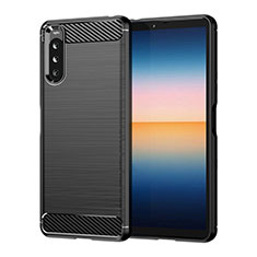 Funda Silicona Carcasa Goma Line para Sony Xperia 10 III Negro