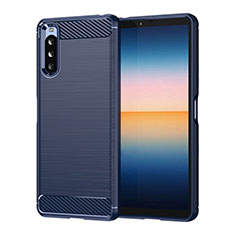 Funda Silicona Carcasa Goma Line para Sony Xperia 10 III SO-52B Azul