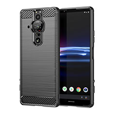 Funda Silicona Carcasa Goma Line para Sony Xperia PRO-I Negro