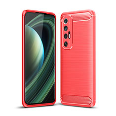 Funda Silicona Carcasa Goma Line para Xiaomi Mi 10S 5G Rojo