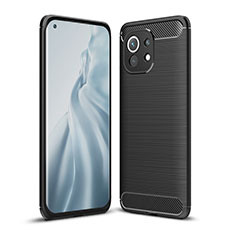 Funda Silicona Carcasa Goma Line para Xiaomi Mi 11 Lite 4G Negro