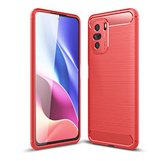 Funda Silicona Carcasa Goma Line para Xiaomi Mi 11X 5G Rojo