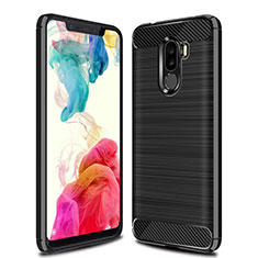 Funda Silicona Carcasa Goma Line para Xiaomi Pocophone F1 Negro