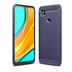 Funda Silicona Carcasa Goma Line para Xiaomi Redmi 9 Activ Azul