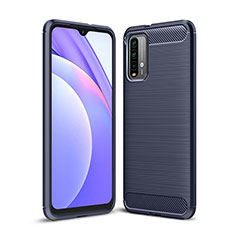 Funda Silicona Carcasa Goma Line para Xiaomi Redmi 9 Power Azul