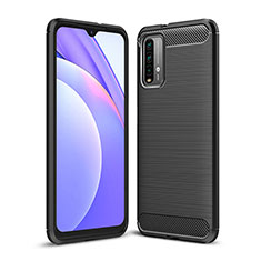 Funda Silicona Carcasa Goma Line para Xiaomi Redmi 9T 4G Negro