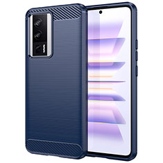 Funda Silicona Carcasa Goma Line para Xiaomi Redmi K60 5G Azul